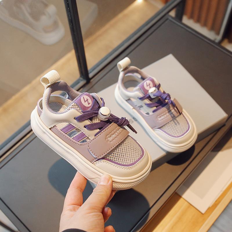 Children's Summer Sports Sandals Girls Mesh Medium and Older Children's Casual Sandals Boys' Fashion Hollow Shoes 2025 New