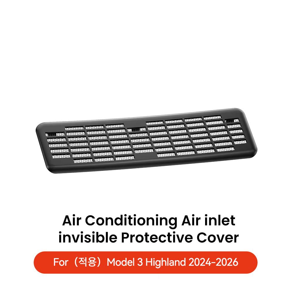 YZ Air Inlet Protective Cover For Tesla Model Y YLJuniper Highland Model 3 Anti-insect Anti-fouling Front Air-Conditioning Cover
