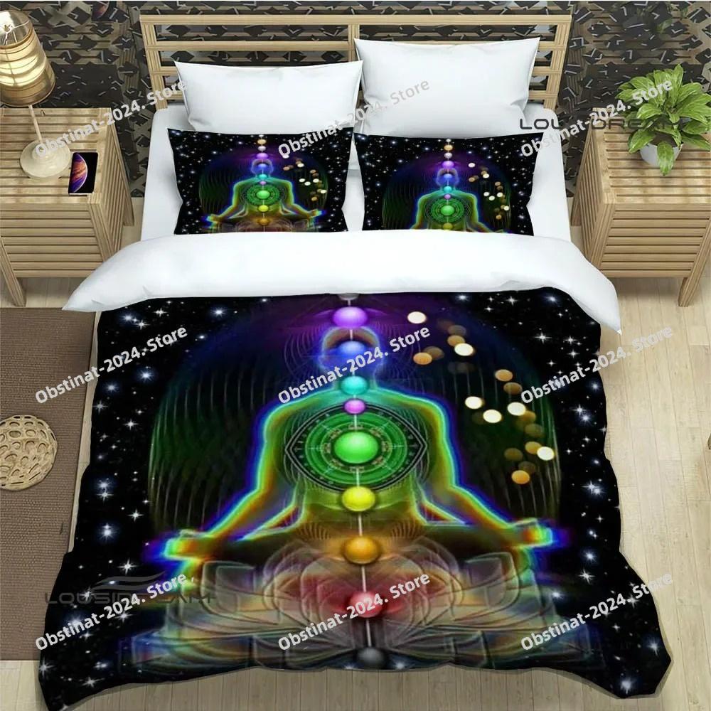 3D Chakra printed Bedding Sets exquisite supplies set duvet cover bed comforter set bedding set luxury birthday gift