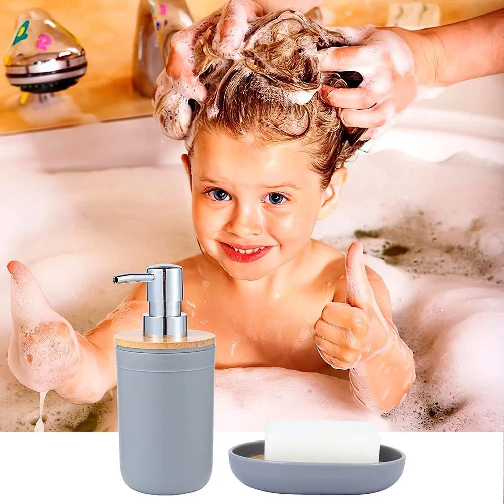 4Pcs 5pcs Bathroom Accessories Set Plastic Bathroom Decor Sets Accessories