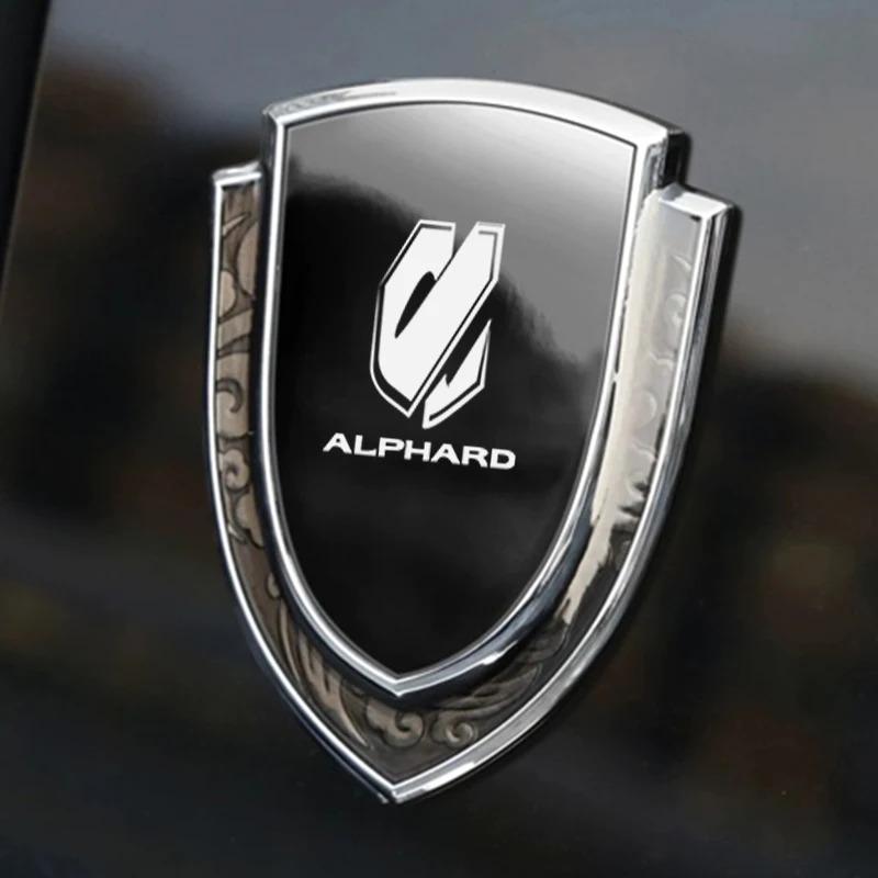 Car Stickers 3D Metal Accsesories Auto Accessory for Toyota Alphard Vellfire