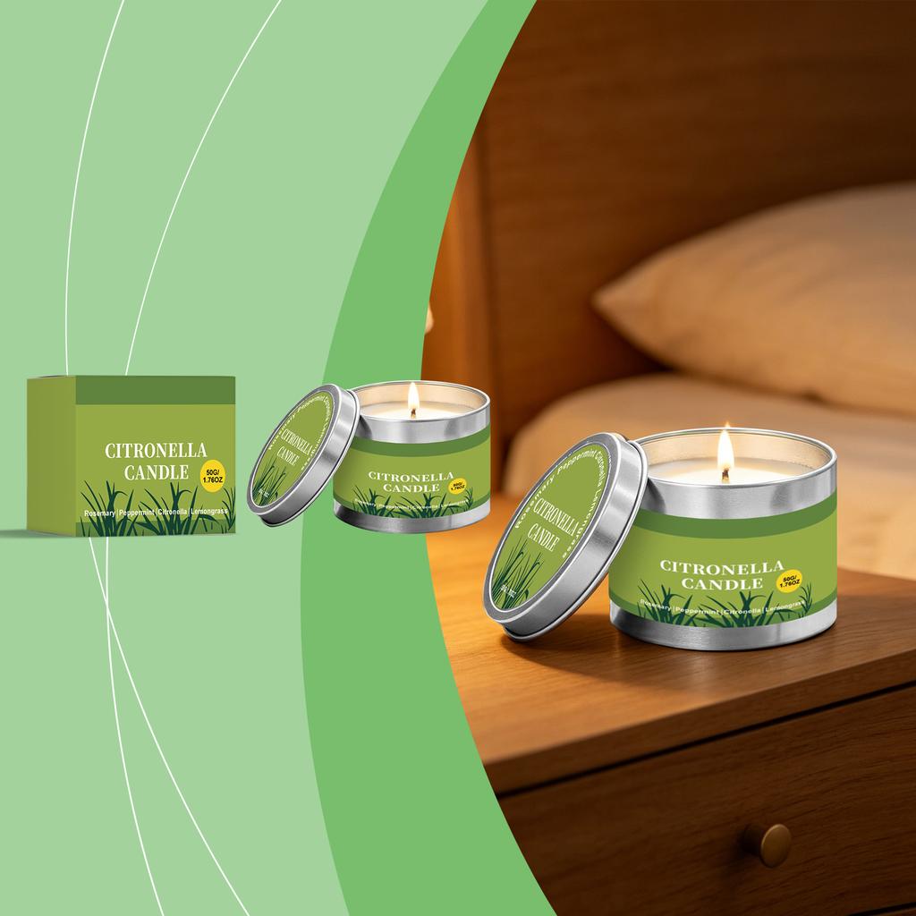 Citronella Candle for Outdoor Patio - Scented Candle for Candlelight Dinner and