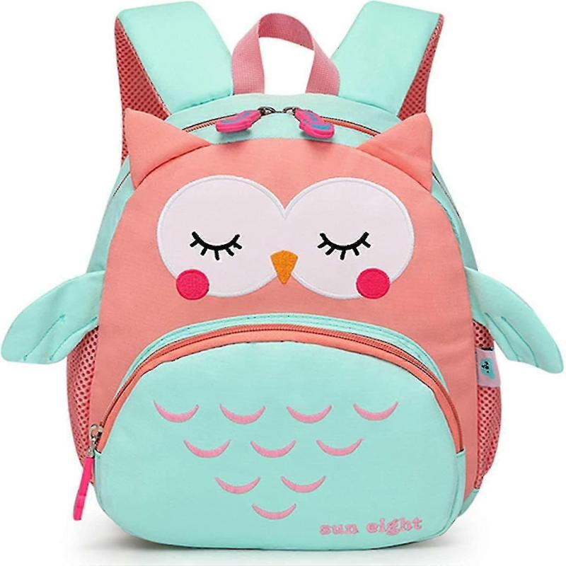 Kids Backpack Kindergarten Schoolbag Waterproof Backpack Cartoon Schoolbag Preschool Unisex Gift, Cute Owl 25-26
