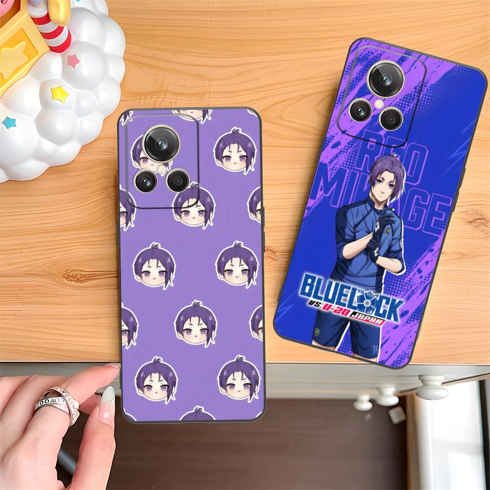 Blue Lock Reo Mikage Matte TPU Mobile Phone Case for Realme GT 8 Neo Pro C75 73 71 C67 65 C55 53 C35 31 C20 15 Colorful Cover