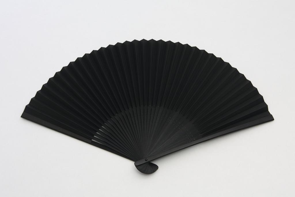 Kyoto kariert schwarz Kyoto Handwerker handgefertigt Fächerbeutel Geschenkbox enthalten [Hasegawa] Fächer, Muster, Chojugiga, gefärbt, Fächer, enthalten,