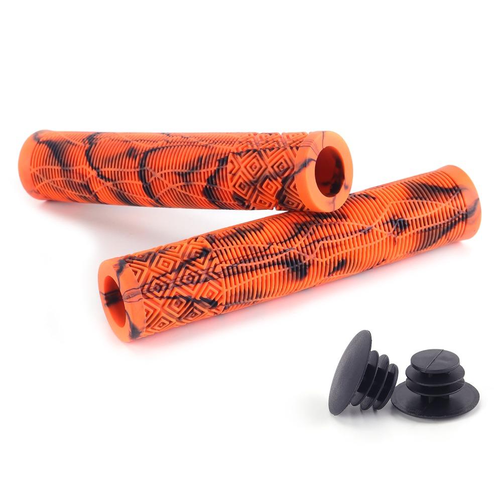 1 Pair Rubber Bike Rubber Handle Grips Longneck Bars Bike Bar Covers for Mountain Bicycle