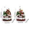 Christmas Cabin Musical Box with Rotating Train for Kid Adult Birthday Christmas 55KF