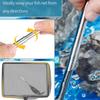 Fishing Net Stainless Steel Retractable Handle Fish Net Durable Fish Shrimp Catching Net for Home Outdoor