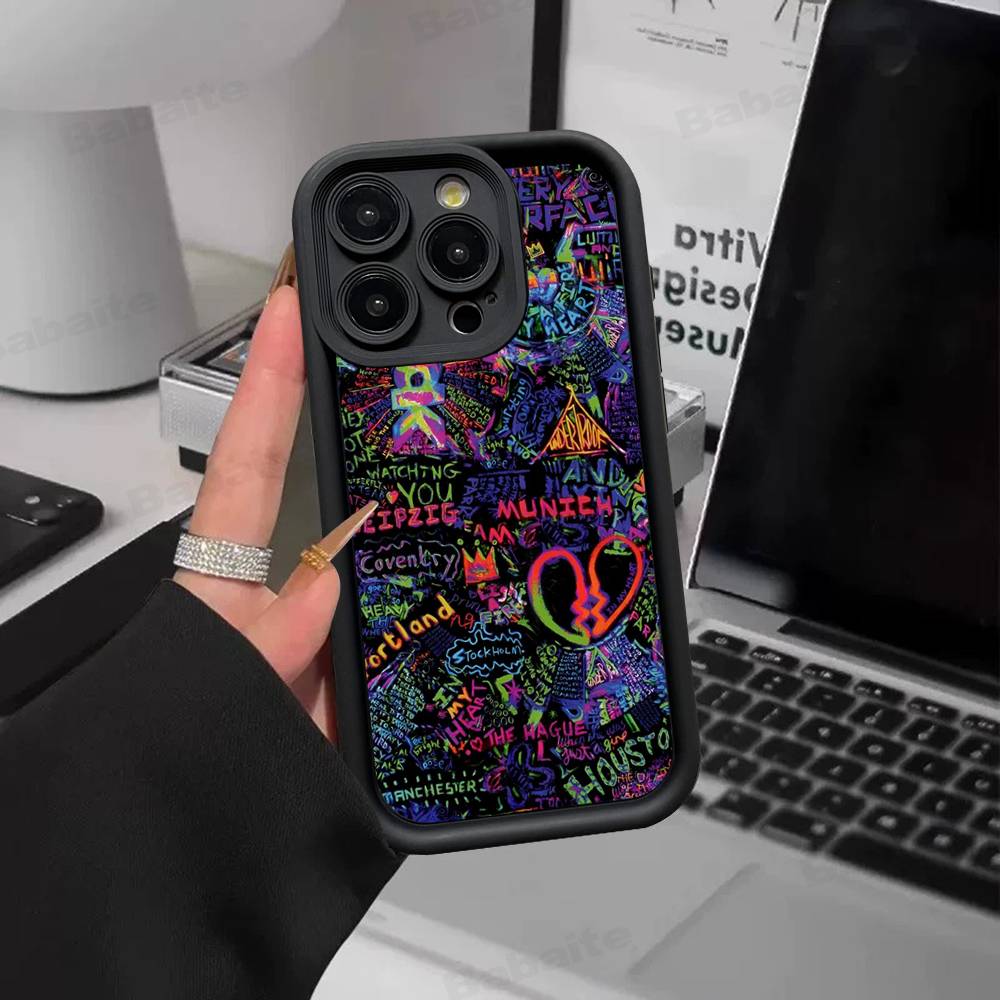 Moon Music Coldplay Band For IPhone 17 15 13 12 11 14 Pro Max X XR XS 16 Plus Shockproof Candy Back Cover