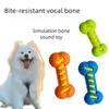 Pet Dog Chew Toy Teeth Cleaning Molar Stick Rubber Bone Toy Puppy Interactive Stick Dog Chewing Bite Toys