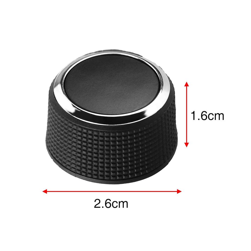 2 Sets of Rear Audio Volume Control Knob Compatible with 2007-2013 Buick Enclave Cadillac Escalade Chevy Suburban GM Tahoe Traverse Silverado Sierra