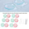 Contact Lens Case Professional Simple Portable Cosmetic Contact Lenses Box Holder with Nursing Liquid Bottle