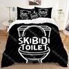 Skibidi Toilet Arale 3D Bedding Sets Print Duvet Cover Adults/ Children Bed Comforter Birthday Gift Dropshipping