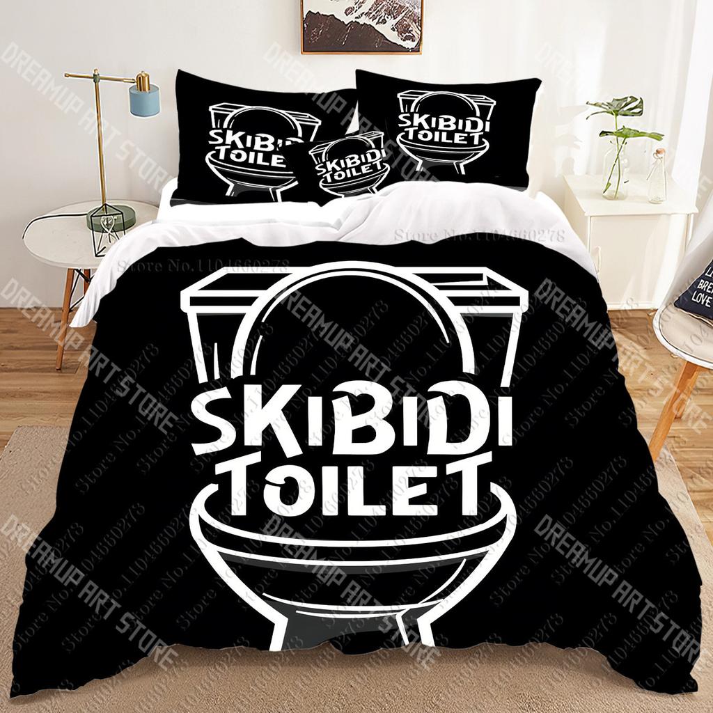 Skibidi Toilet Arale 3D Bedding Sets Print Duvet Cover Adults/ Children Bed Comforter Birthday Gift Dropshipping