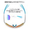 Road Bike UV400 Polarized Interchangeable TR90 Adjustable Nose Pads White Ice Blue [HAAYOT] Sunglasses, Sports, Baseball, Running, Blocking, Lenses,