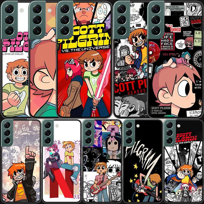 Scott Pilgrim Anime Phone Case For Samsung Galaxy S22 S25 Ultra S21 S10 Plus S26 Edge S20 S23 S24 FE Cover Silicone Soft TPU