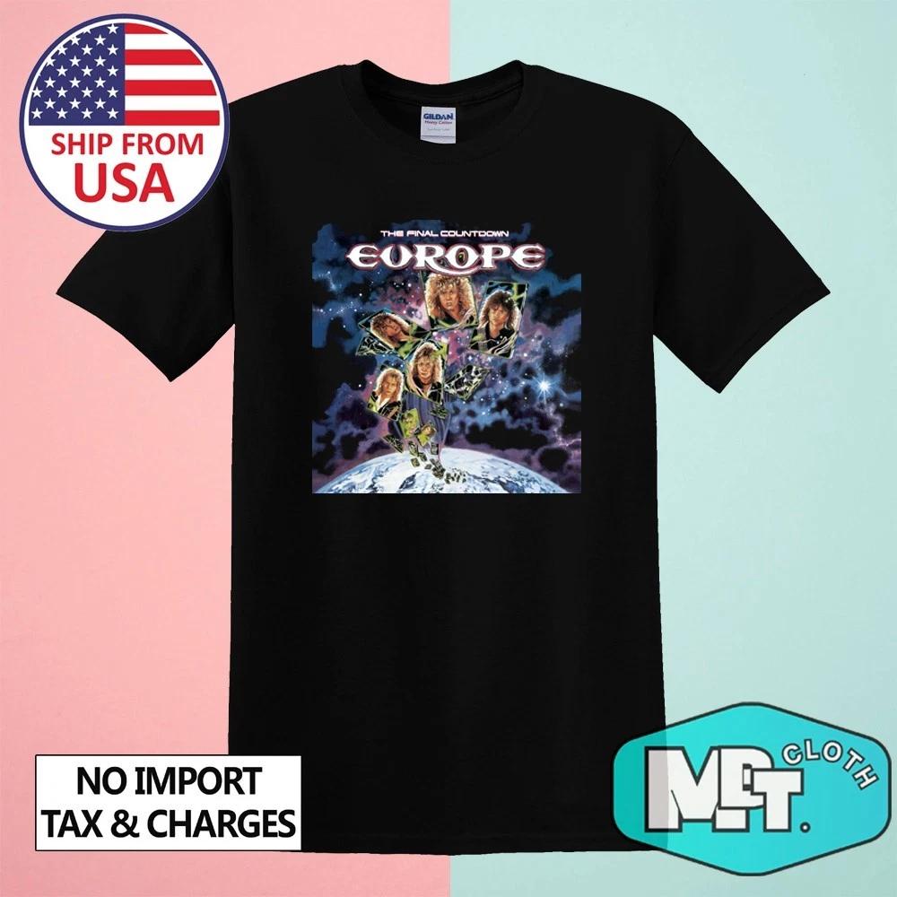 EUROPE The Final Countdown Men s Black Size S-5XL 3XL