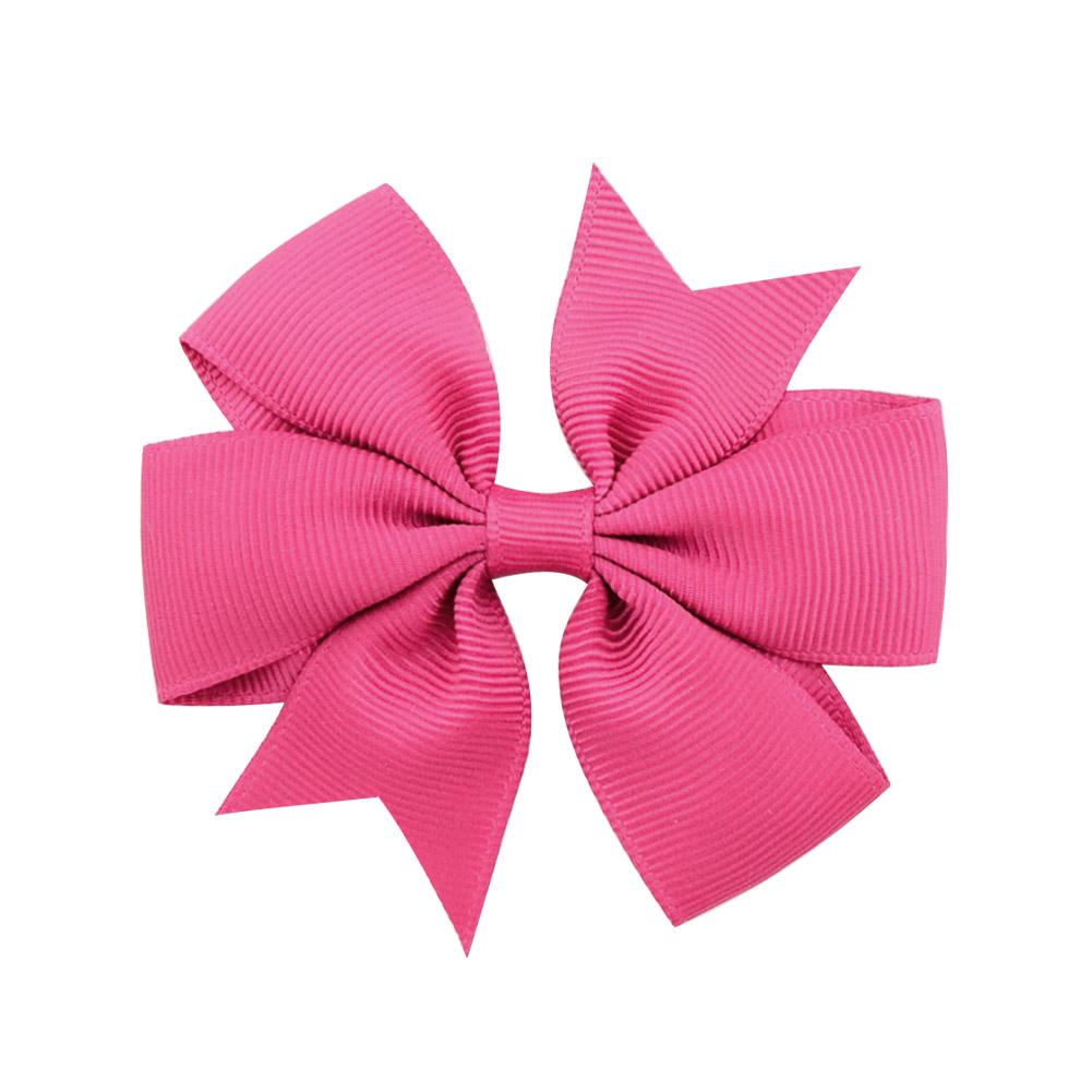 1 st Färger Enfärgat Grosgrainband Rosetter Spännen Hårnål Flicks hårosetter Boutique Hårspänne Håraccessoarer Barn Håraccessoarer 564
