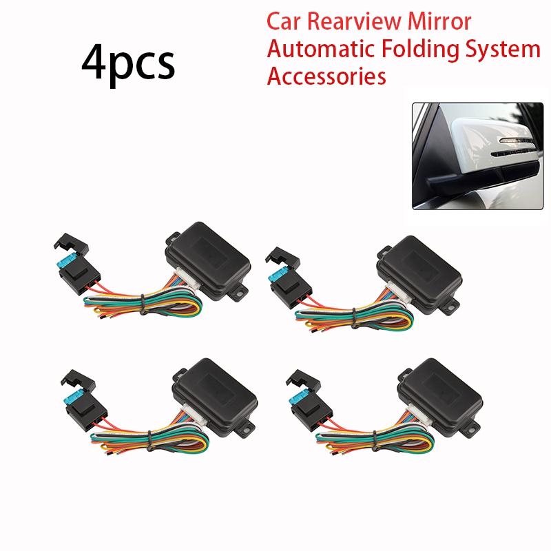 1-8 ks Inteligentní automatický systém skládání zpětných zrcátek auta Zrcátka pro couvání Auto Boční zrcátka Skládací sada Moduly Autopříslušenství