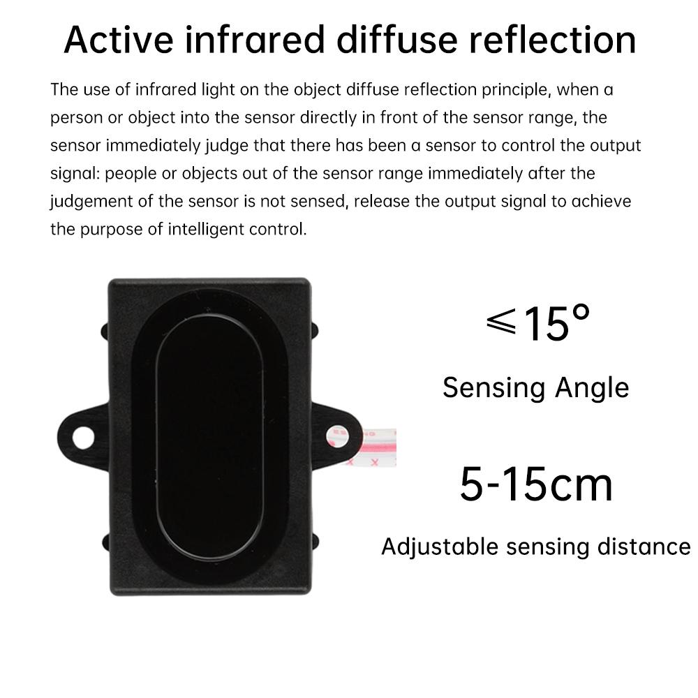 DC 5V Diffuse Reflection Sensor Infrared Proximity Switch Mirror Headlight Faucet Human Body Automatic Motion Sensor