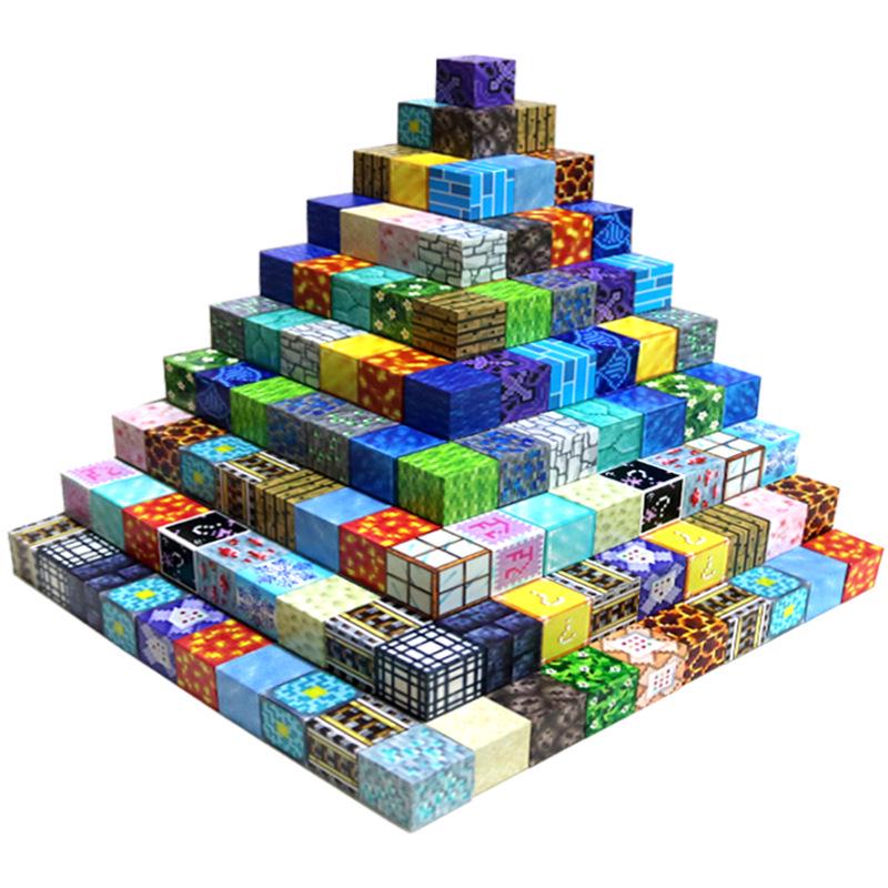 Magnetic Cube Building Blocks: Creative World for Kids - Gift Set with Storage Bucket