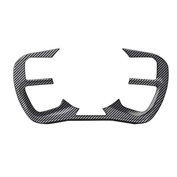 Carbon Fiber Texture ABS Steering Wheel Stickers for Kia EV9 2023-2024
