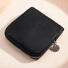 Women Portable Jewelry Storage Pouch, PU Leather Travel Jewelry Organizer Case with Zipper, Multi Pocket Ring Necklace Earring Holder