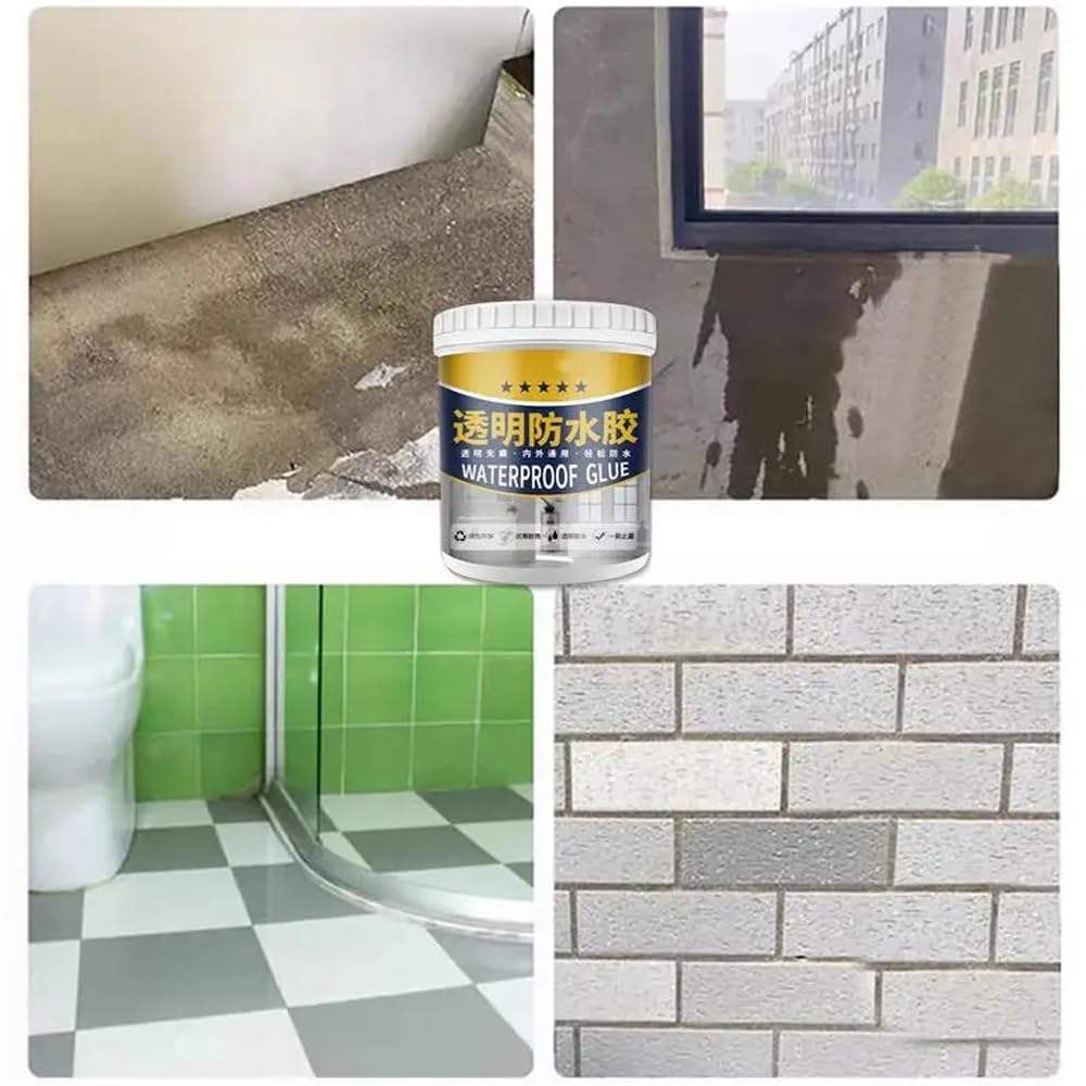 Anti-Leak Glue Sealant Agent Waterproof Coating Transparent Invisible Paste for Kitchen Toilet Exterior Wall Roof Window Repair