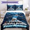 Haaland S Goal Celebration Customize Your Name Bedding Set Breathable Duvet Cover with Pillowcases Home Decoration Birthday Gift