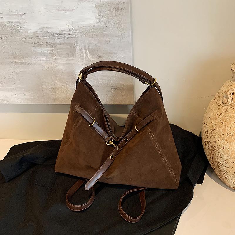 Retro trend versatile tote bag women's autumn and winter new commuting large-capacity backpack 2025 casual women's bag