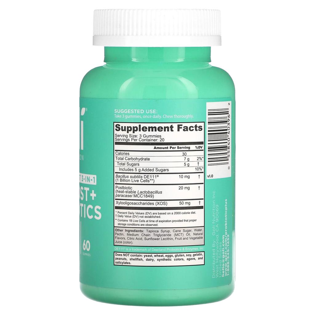 Goli Nutrition Pre+post+probiotyk, 60 żelków