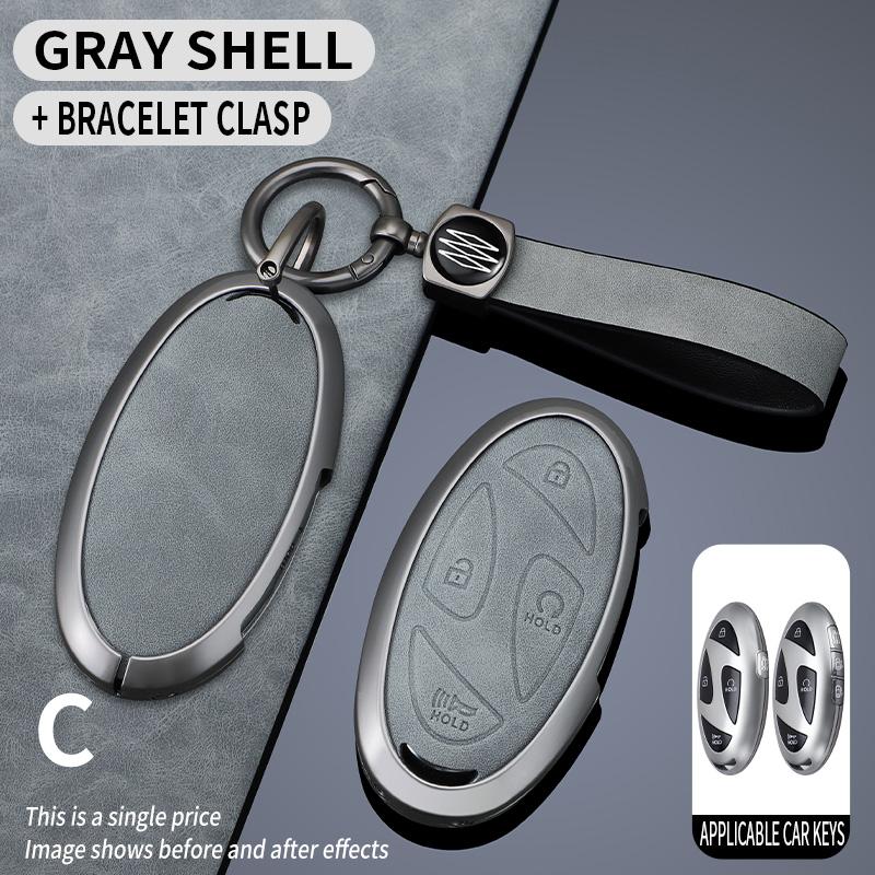 5 7 Tasten Zinklegierung Auto Smart Key Fob Abdeckung Hülle Schutzgehäuse Fernbedienung Passend für Hyundai Kona Ev Grandeur Gn7 Ioniq 6 Serie