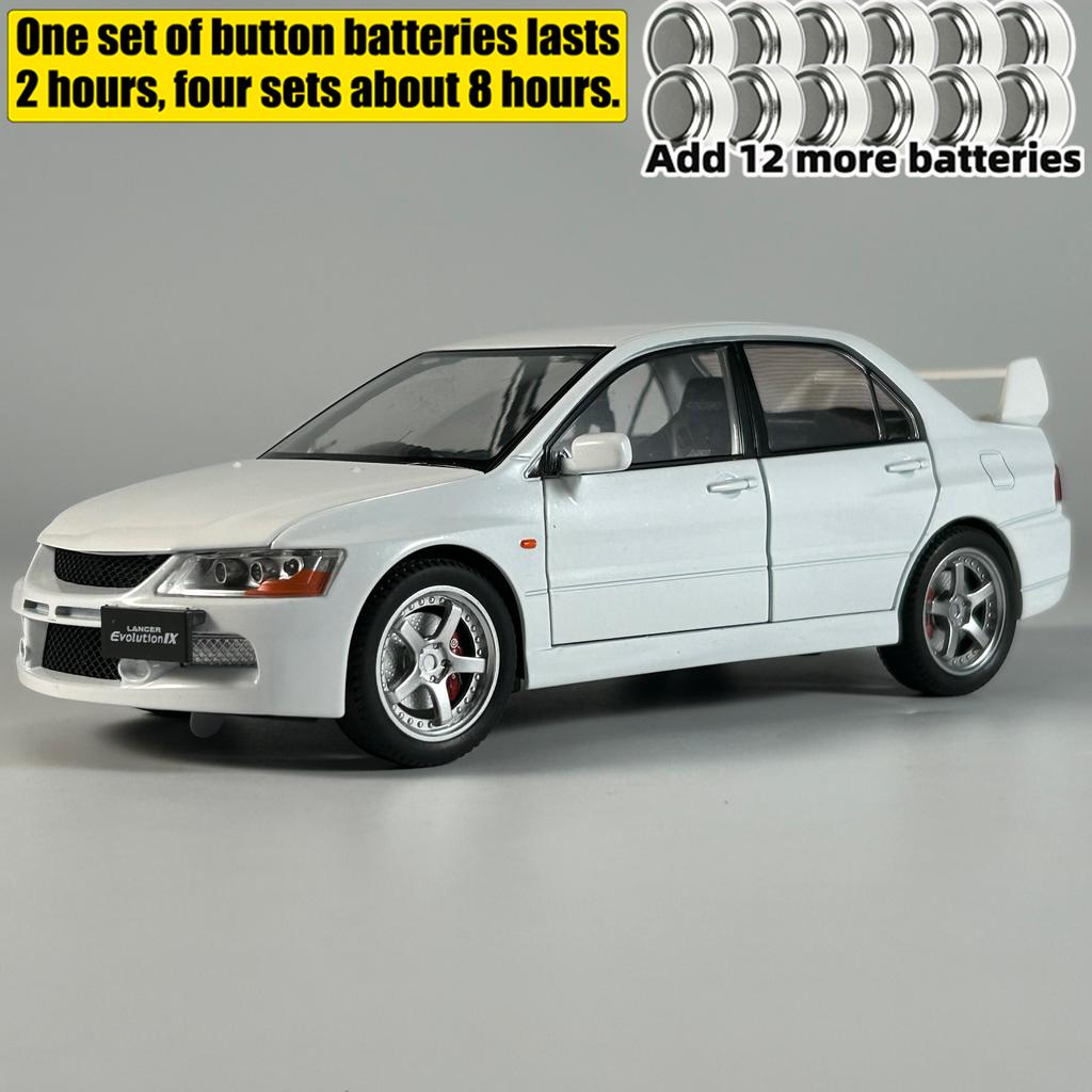 JDM 1:24 Mitsubish Lancer Evolution EVO9 Compact Car Alloy Metal Diecast Model Car Best Birthday Gift For Children's Toy Collect