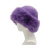 Fur Plush Faux Fisherman Hat Solid Color Thickened  Furry Stylish Winter Warm
