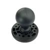 1.5 Inch Black Ballhead Combo Mounting Holder Double Socket Arm Round Base Kayak Accessories for GPS Photo Equipment