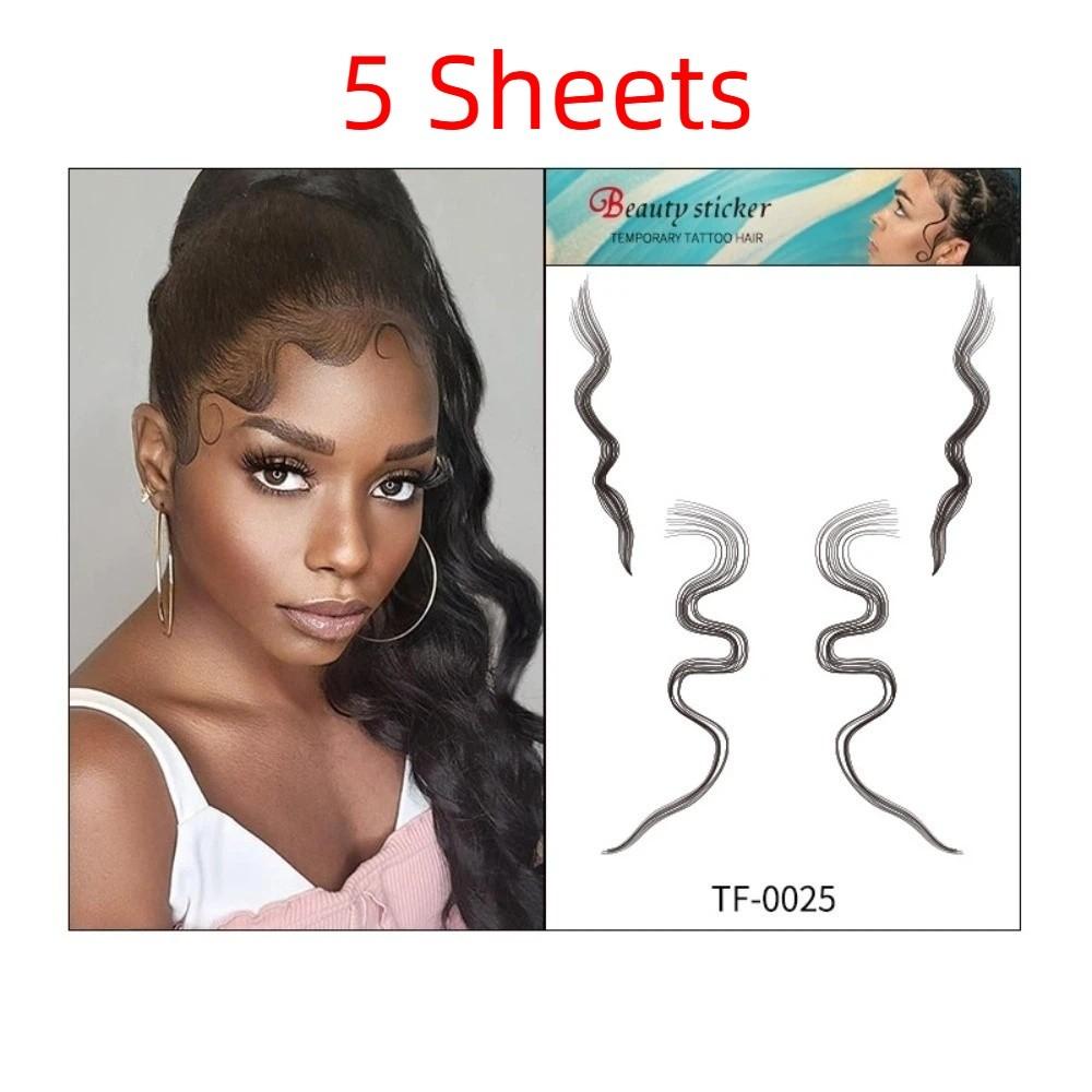 Long Lasting Hairline Stickers Disposable Bangs Stickers Hair Edges Temporary Tattoos  Makeup