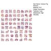 60Pcs Piggy Stickers Waterproof Luggage Lovely Pink Vinyl Pig Decals Pvc Art Removable Motorcycle Skateboard Laptop