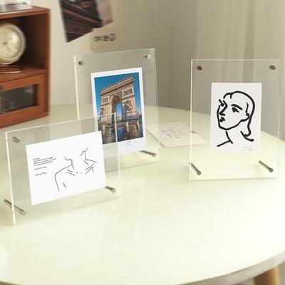 Modern Acrylic Photo Frame Transparent Picture Frame New Poster Display Stand  Office Use