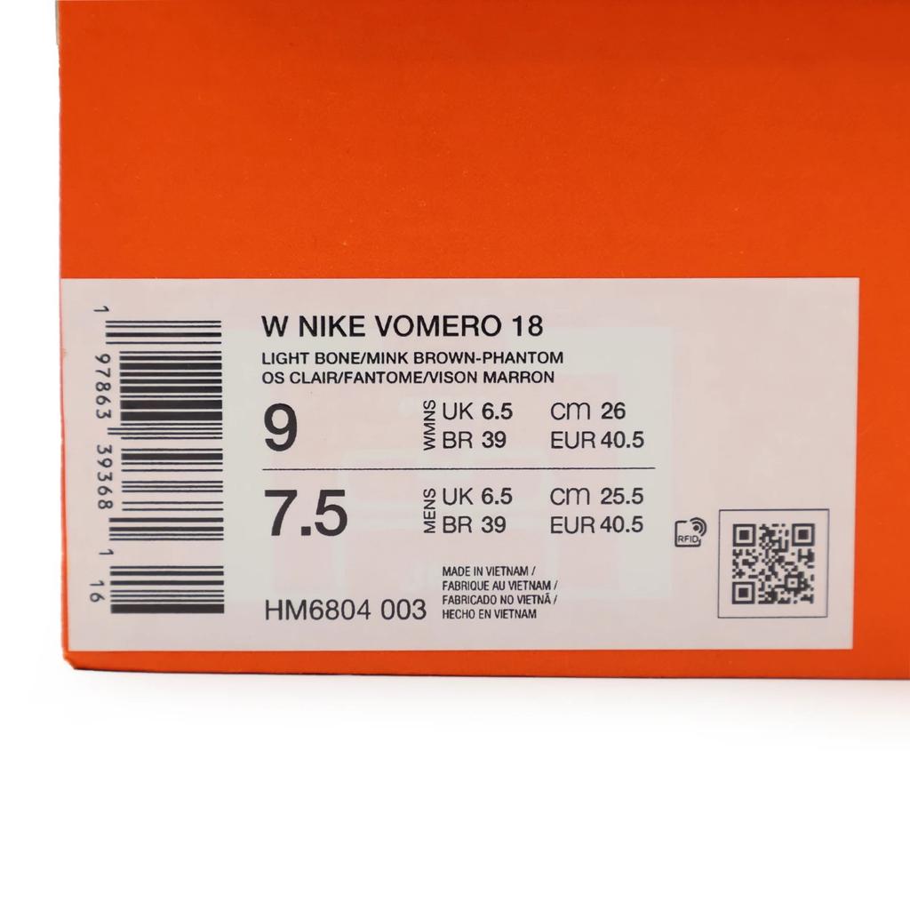 HM6804-003 Nike Vomero 18 Light Bone Phantom College Grey Mink Brown (Women's)