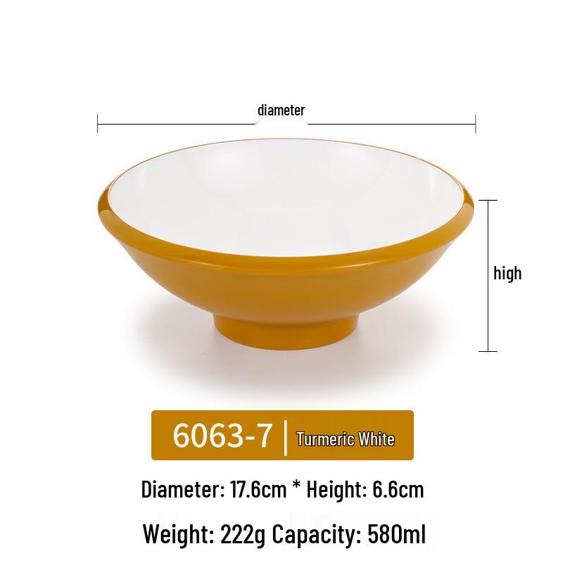 Melamine Noodle Bowl for Noodle Restaurants: Ideal for Luosifen, Malatang, Rice Noodles, and Chongqing Xiaomian