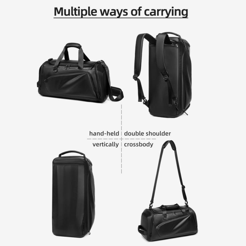 Multi-functional Large Capacity Travel Bag Waterproof Oxford Business Trip Luggage Bag Dry-wet Separation Fitness Bag Can Shoulders Handheld Crossbody