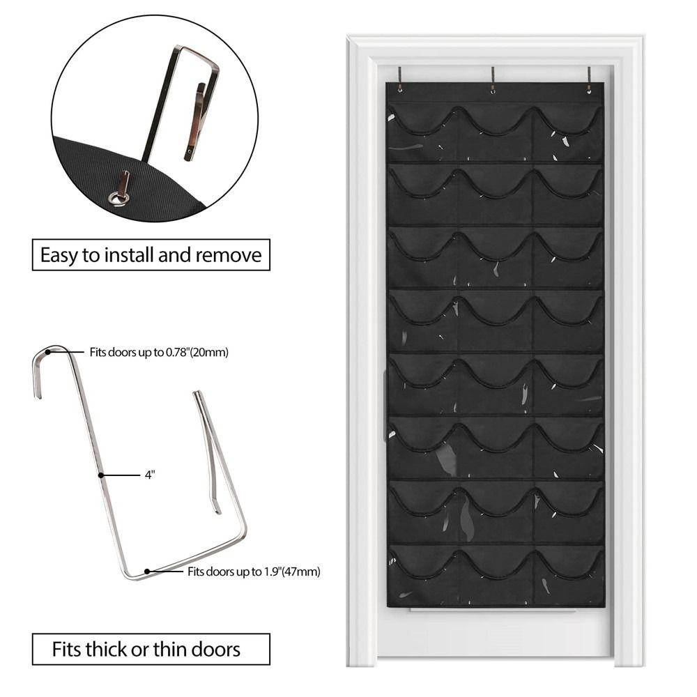 24Grid New Wall Collecting Hat Hanging Bag Baseball Cap Storage Bag Hat Holder Storage Rack