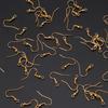 100 Pcs Silver Gold Fishhook Earring Hooks Hypoallergenic Ear Wires Fish Hooks