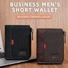 Large Capacity Men's Wallet PU Leather Credit Card Holder Fashion Business Wallet  Male