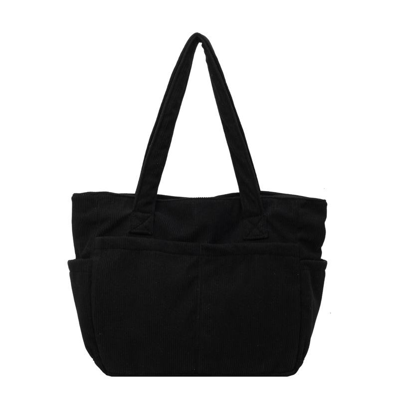 Japanese Style Large-Capacity Canvas Crossbody Bag - Casual Tote & Commuter Shoulder Handbag