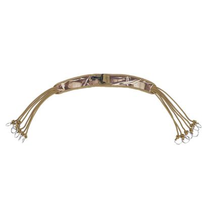 Correa de Caza para Patos Camuflaje de Lana Multifuncional 12 Anillas a Presión Portador de Lanyard para Patos