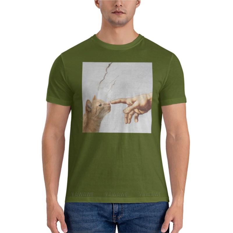 Herren T-Shirt Marke Tops Sommer Schöpfung Adams Klassisches T-Shirt Hippie Kleidung schwarze T-Shirts für Männer T-Shirts für Männer 4XL gray