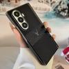 For Samsung Galaxy Z Fold 8 7 6 5 4 Case Magnetic Leather Deer Pattern Hinge Thin Shockproof PC Wireless Charge Cover For ZFold7