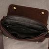 Men's Genuine Leather Shoulder Bag Crazy Horse Leather Crossbody Bag High Quality School bags Leather Messenger Bag for men male