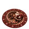 2D Flat Printed 3D Illusion Rug Santa Claus Christmas Doormat Christmas Rug  Indoor